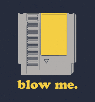 Blow Me Nintendo Cartridge Tshirt