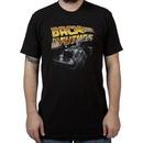 Black Distressed Back to the Future Shirt
