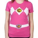Ladies Pink Ranger Costume Shirt