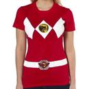 Ladies Red Ranger Costume Shirt