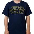 Navy Star Wars Logo Shirt