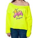 Neon Jem Cut Off Sweatshirt