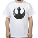 White Distressed Rebel Star Wars Shirt