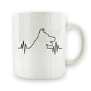 German Shepherd Heartbeat - 15oz Mug