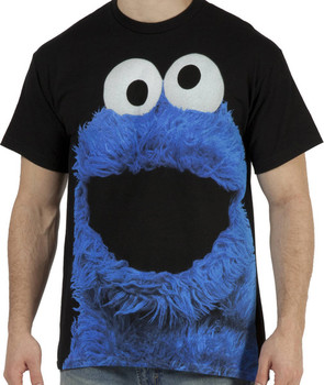 Big Face Cookie Monster Shirt