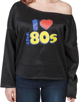 Black I Love 80s Sweatshirt