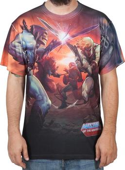 He-Man and Skeletor Battle Sublimation Shirt