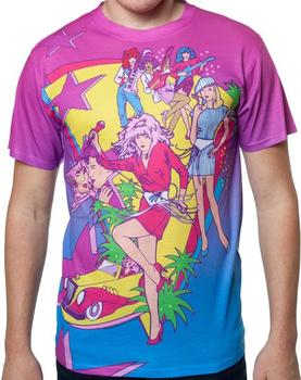 ❤️ Jem And The Holograms Retro Vintage T Shirt Pink Teen Juniors Small Junk Food