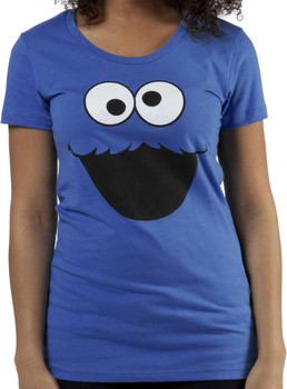 Jr Big Face Cookie Monster Shirt