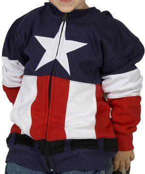 Juvy Captain America Costume Hoodie