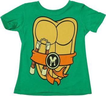 Kids Michelangelo TMNT Costume Shirt