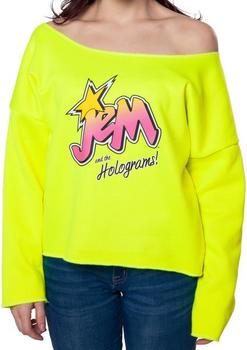 Neon Jem Cut Off Sweatshirt