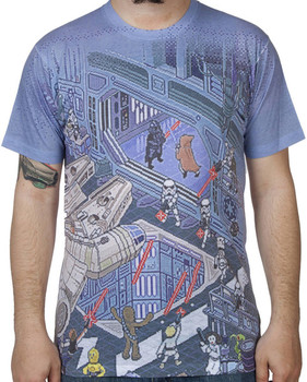 Star Wars Pixel Battle Sublimation Shirt