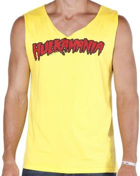 Yellow Hulk Hogan Costume Shirt