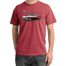 Ford Fairlane 1959 Pigment Dyed Shirt 500 Convertible Dashing Red Tee
