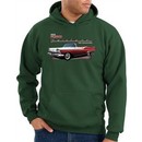 Ford Fairlane 1959 Hoodie Hooded Sweatshirt 500 Convertible Dark Green