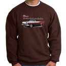 Ford Fairlane 1959 Sweatshirt 500 Convertible Adult Brown Sweat Shirt