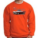 Ford Fairlane 1959 Sweatshirt 500 Convertible Orange Sweat Shirt