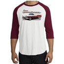 Ford Fairlane 1959 Raglan Shirt 500 Convertible White/Cardinal T-Shirt