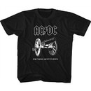 AC/DC Kids Shirt For Those About To Rock Black Youth T-Shirt
