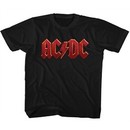 AC/DC Kids Shirt Red Band Logo Black Youth T-Shirt