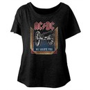 AC/DC Ladies Shirt We Salute You Dolman Black T-Shirt