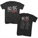 AC/DC Shirt Back In Black UK Tour 80 Black T-Shirt