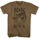 AC/DC Shirt For Those About To Rock Heather Brown T-Shirt