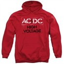 ACDC Hoodie High Voltage Red Sweatshirt Hoody