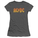 ACDC Juniors Shirt Logo Charcoal T-Shirt
