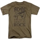 ACDC Shirt For Those About To Rock Safari Green T-Shirt