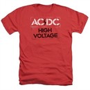 ACDC Shirt High Voltage Heather Red T-Shirt