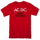 ACDC Shirt High Voltage Red T-Shirt