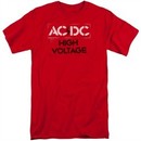 ACDC Shirt High Voltage Red Tall T-Shirt