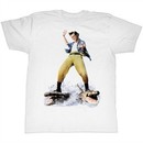 Ace Ventura Shirt Croc Surfin Adult White Tee T-Shirt