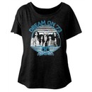 Aerosmith Ladies Shirt Dream On '73 Black Dolman T-Shirt