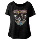 Aerosmith Ladies Shirt World Tour Black Dolman T-Shirt