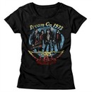 Aerosmith Shirt Juniors Dream On 1973 Black T-Shirt