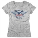 Aerosmith Shirt Juniors Property Of And Est. 1970, Boston, MA Grey T-Shirt