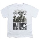 Aerosmith Shirt Kids Bad Boys White Youth Tee T-Shirt
