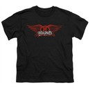 Aerosmith Shirt Kids Winged Logo Black Youth Tee T-Shirt
