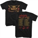 Aerosmith Shirt Permanent Vacation Tour 87-88 Front And Back Black T-Shirt
