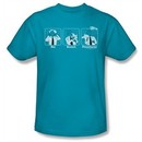 Airplane Shirt Johnny Improv Adult Turquoise Tee T-Shirt
