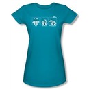 Airplane Shirt Juniors Johnny Improv Turquoise Tee T-Shirt