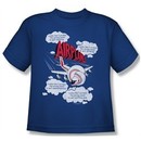 Airplane Shirt Juniors Picked The Wrong Day Royal Blue Tee T-Shirt