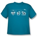 Airplane Shirt Kids Johnny Improv Turquoise Youth Tee T-Shirt