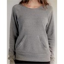 Alternative Apparel Ladies Sweatshirt Flashdance Grey Sweat Shirt