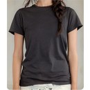 Alternative Apparel Ladies T-shirt Organic Crew Earth Coal Tee Shirt