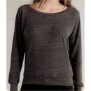 Alternative Apparel Ladies T-shirt Slouchy Eco-Heather Black Tee Shirt