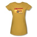 American Graffiti Juniors T-shirt Movie Paradise Road Gold Tee Shirt